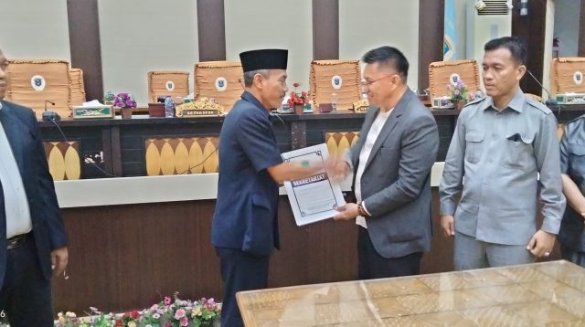 DPRD OKI Umumkan Pengusulan Dja’far Shodiq jadi Bupati OKI