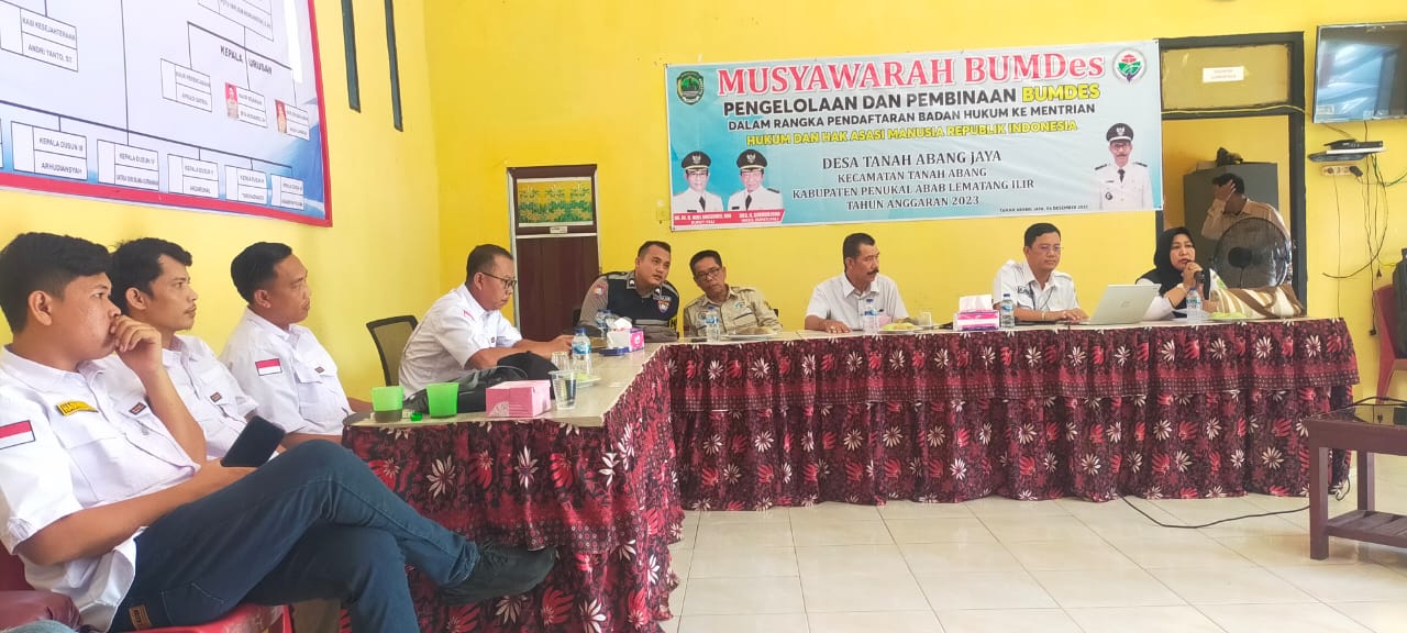 Monitoring Perkembangan Pembanggunan Desa, Polsek Tanah Abang Hadiri Musyawarah BUMDes