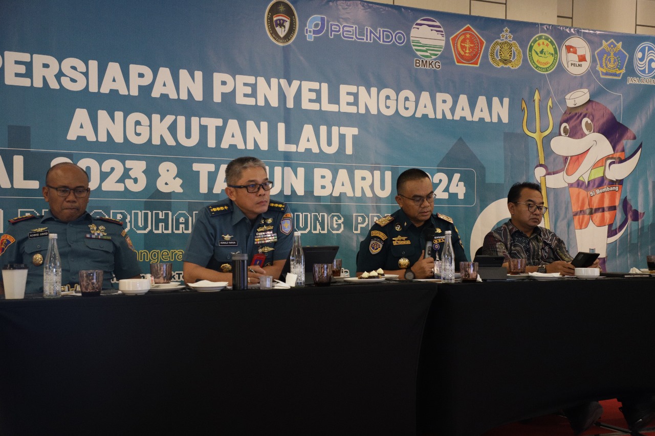 LANTAMAL III JAKARTA HADIRI RAPAT PERSIAPAN PENYELENGGARAAN ANGKUTAN NATAL 2023 DAN TAHUN BARU 2024