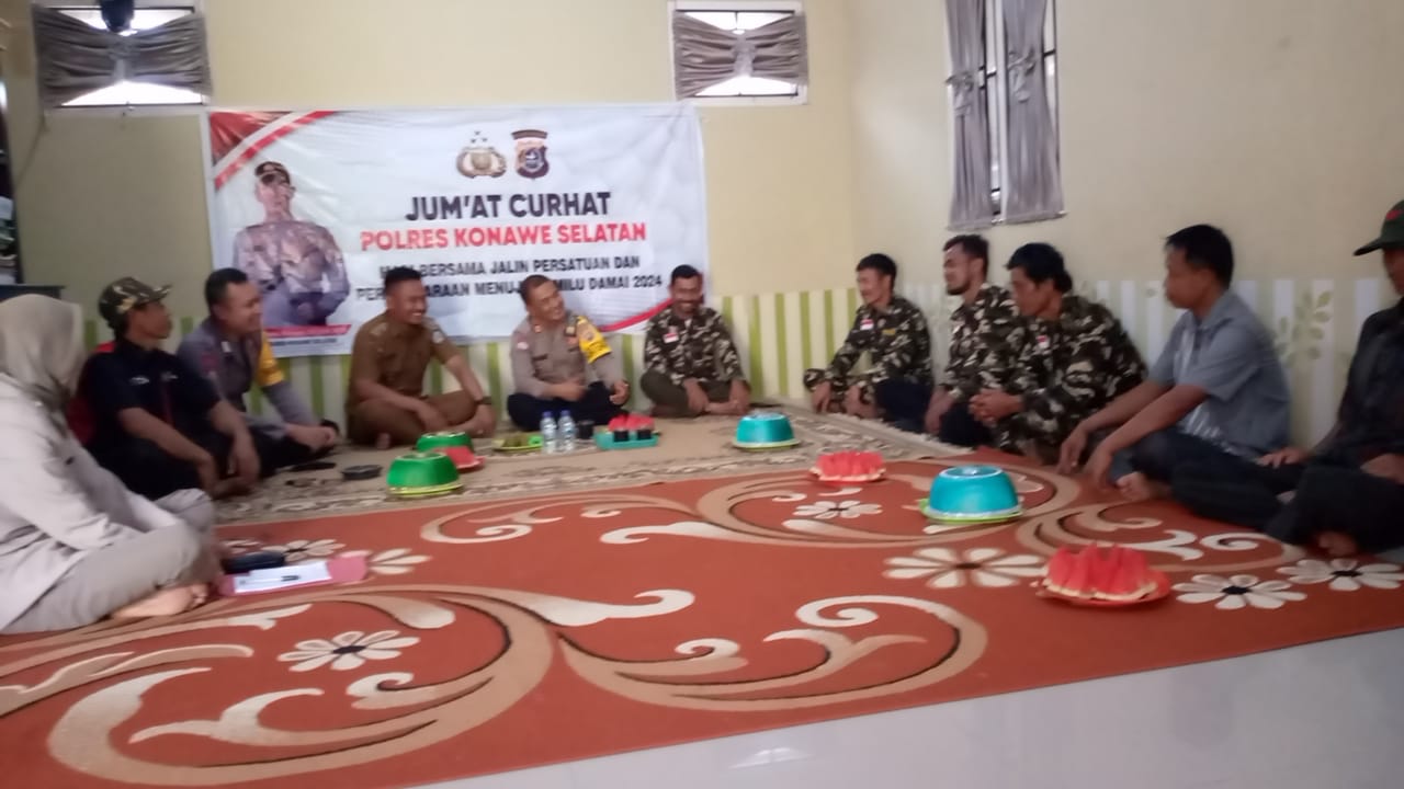 CURHAT DAN NGOPI POLRES KONSEL MENUJU PEMILU DAMAI 2024