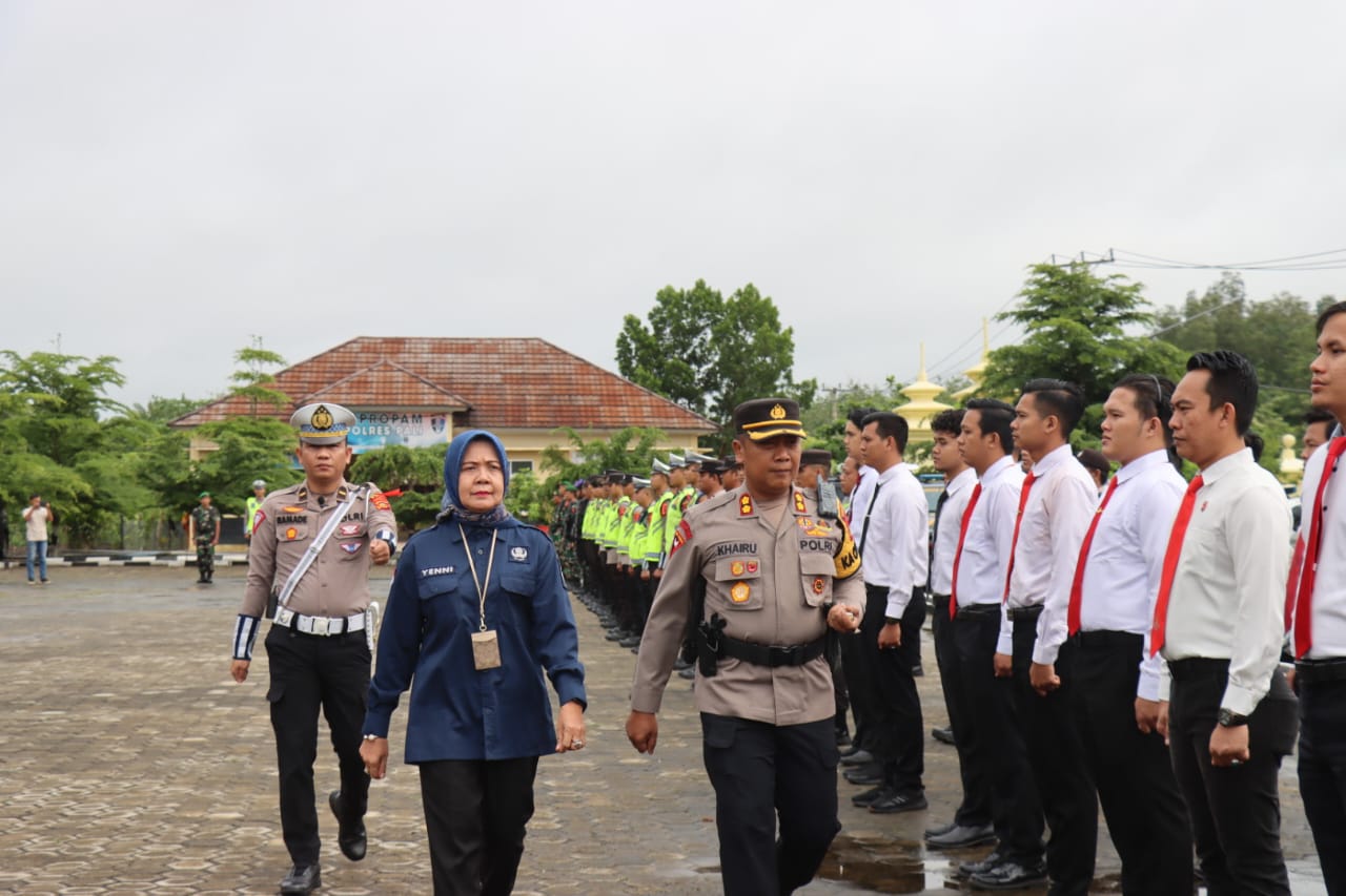 Hadapi Tahun Baru, Polres PALI Polda Sumsel Melaksanakan Apel Gelar Pasukan Operasi Lilin