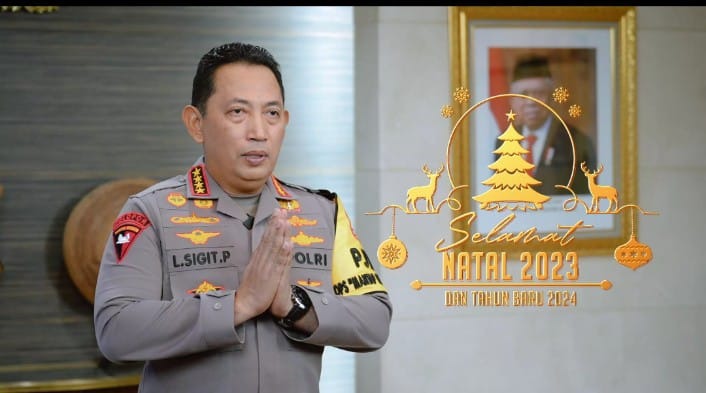 Kapolri Ucapkan Selamat Natal dan Tahun Baru: Mari Rayakan Penuh Kedamaian