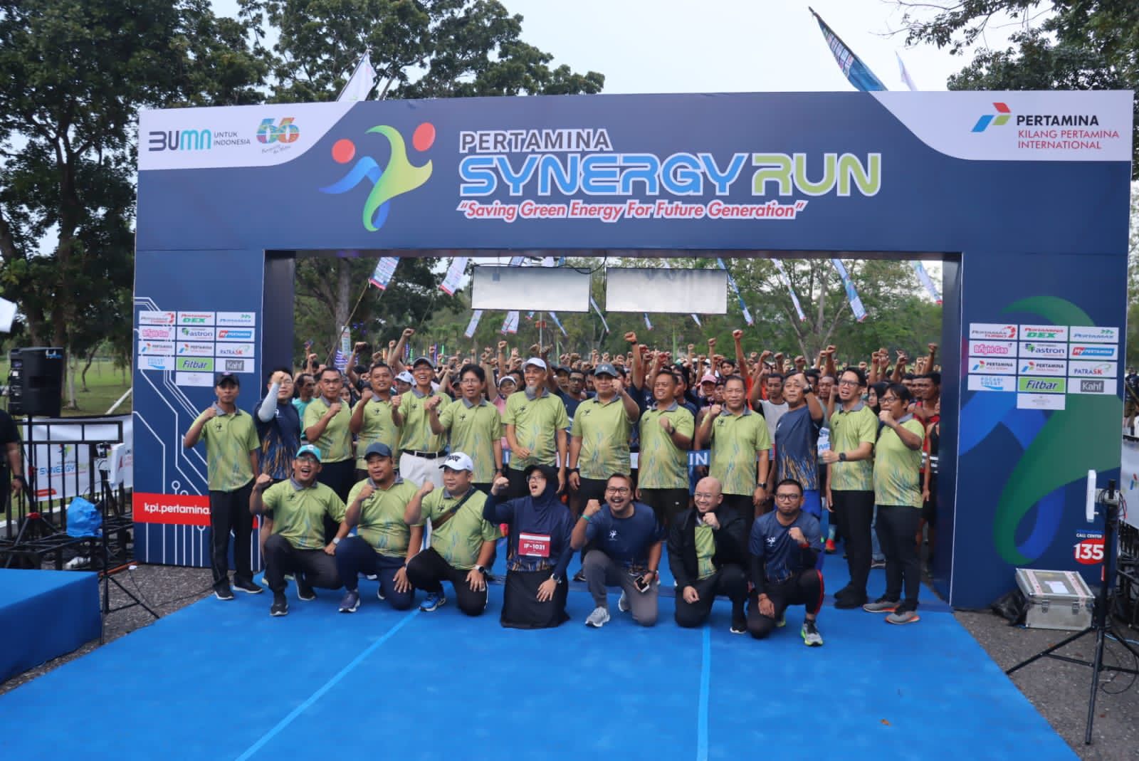 Lanal Dumai Ikut Serta Dalam Pertamina Synergy Run 2023