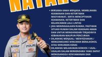 Sambut Nataru 2023-2024, Kapolres Soppeng Keluarkan Himbauan Untuk Seluruh Komponen Masyarakat