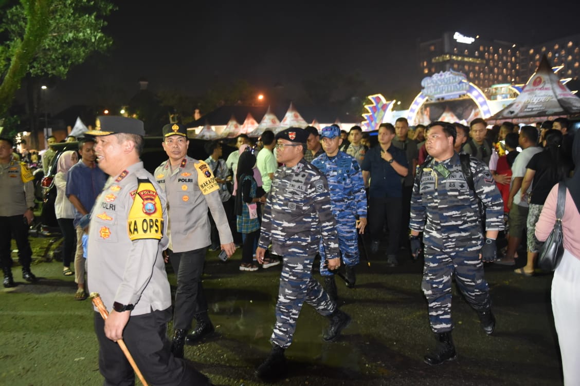 Danlantamal I Patroli Bersama Forkopimda Sumut dan Kota Medan Amankan Malam Tahun Baru 2024