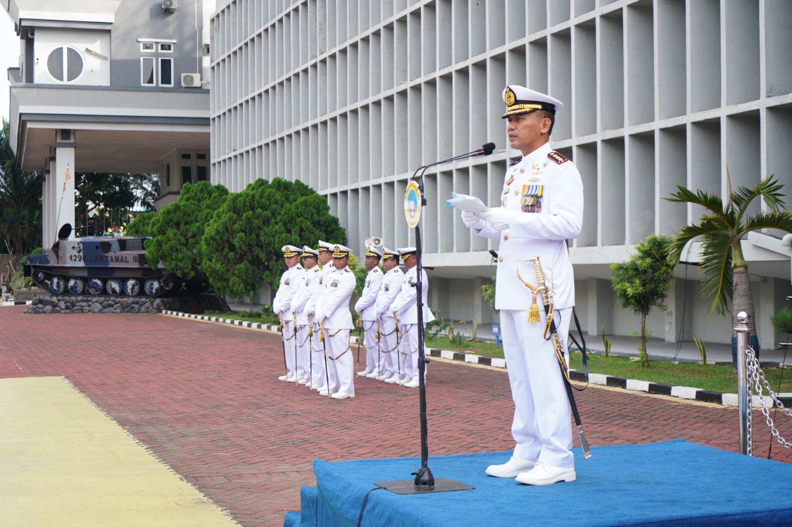 LANTAMAL III JAKARTA GELAR UPACARA HARI DHARMA SAMUDERA TAHUN 2024