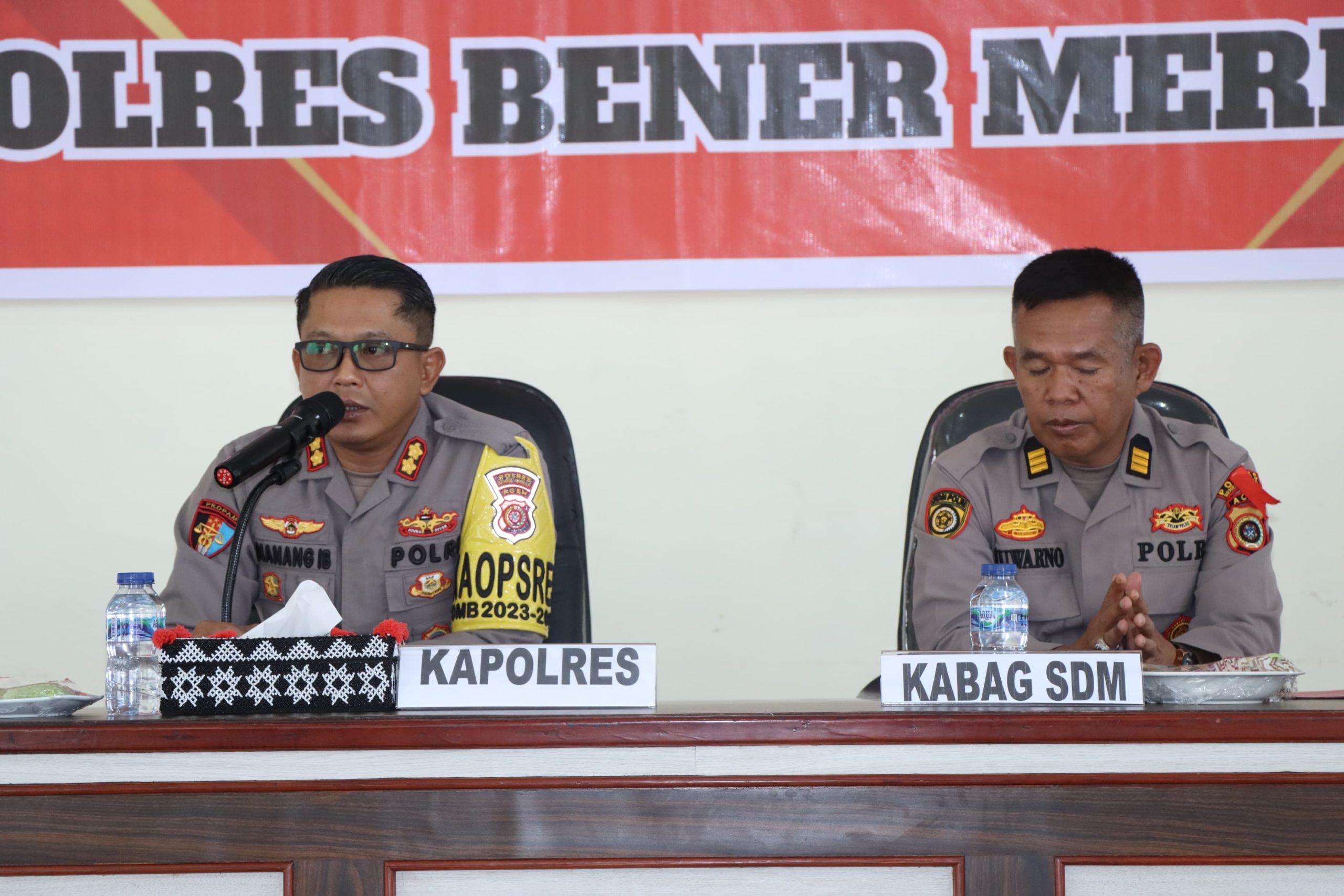 Kapolres Bener Meriah Buka Pelatihan Peningkatan Kemampuan Personel Satreskrim