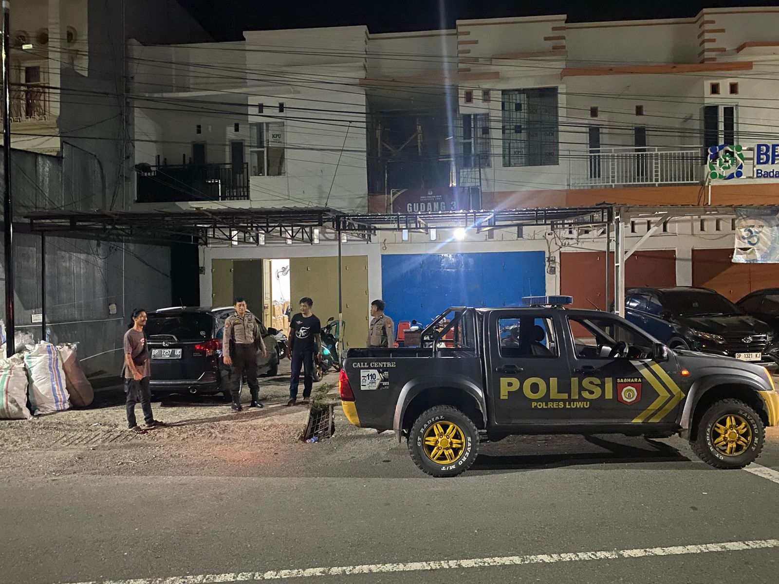 Sat Samapta Polres Luwu Gencar Patroli Sambangi Gudang Logistik KPU