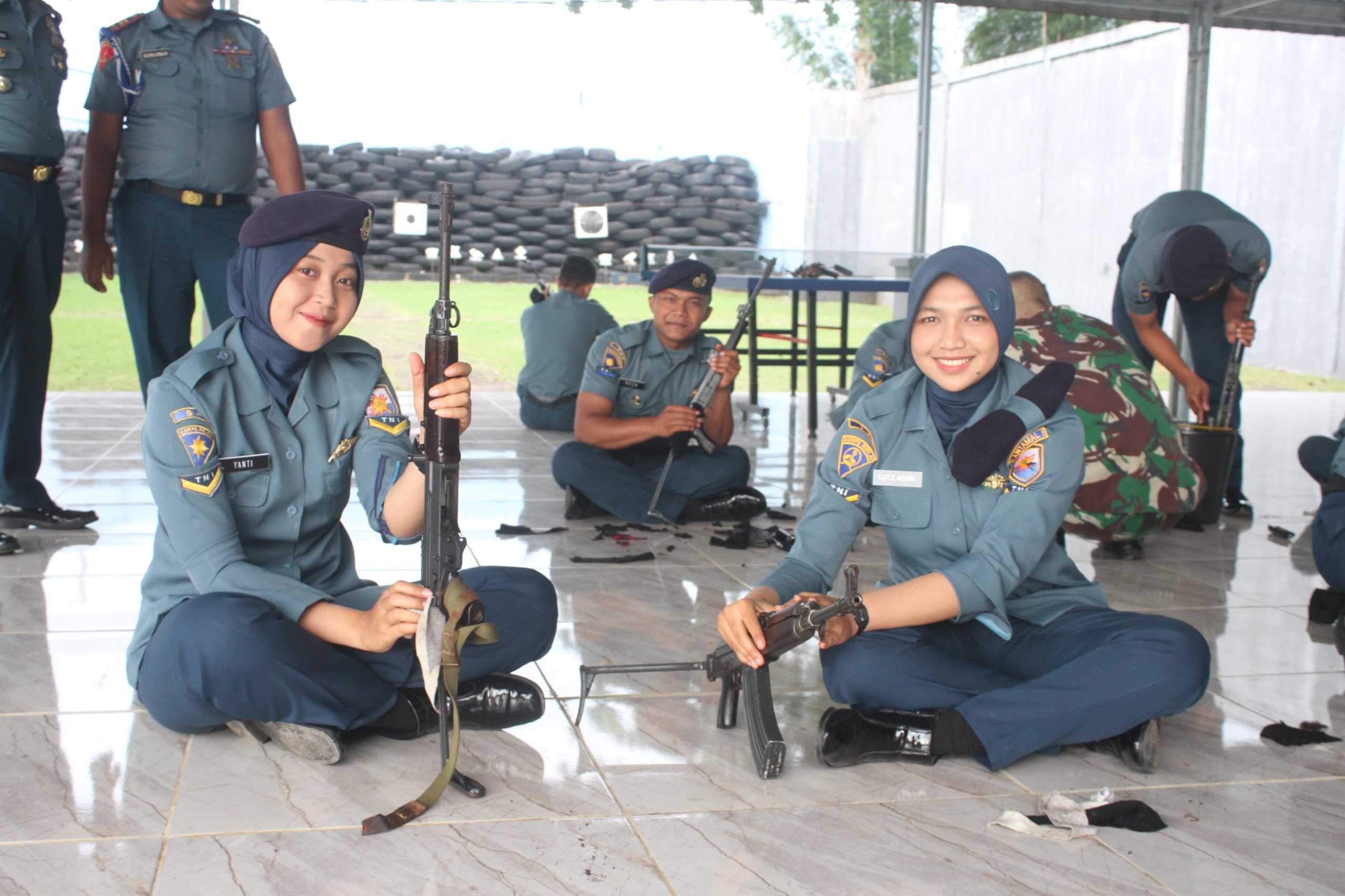 Wujud Kesiapan dan Kesiagaan, Lanal Lhokseumawe Bersihkan Senjata