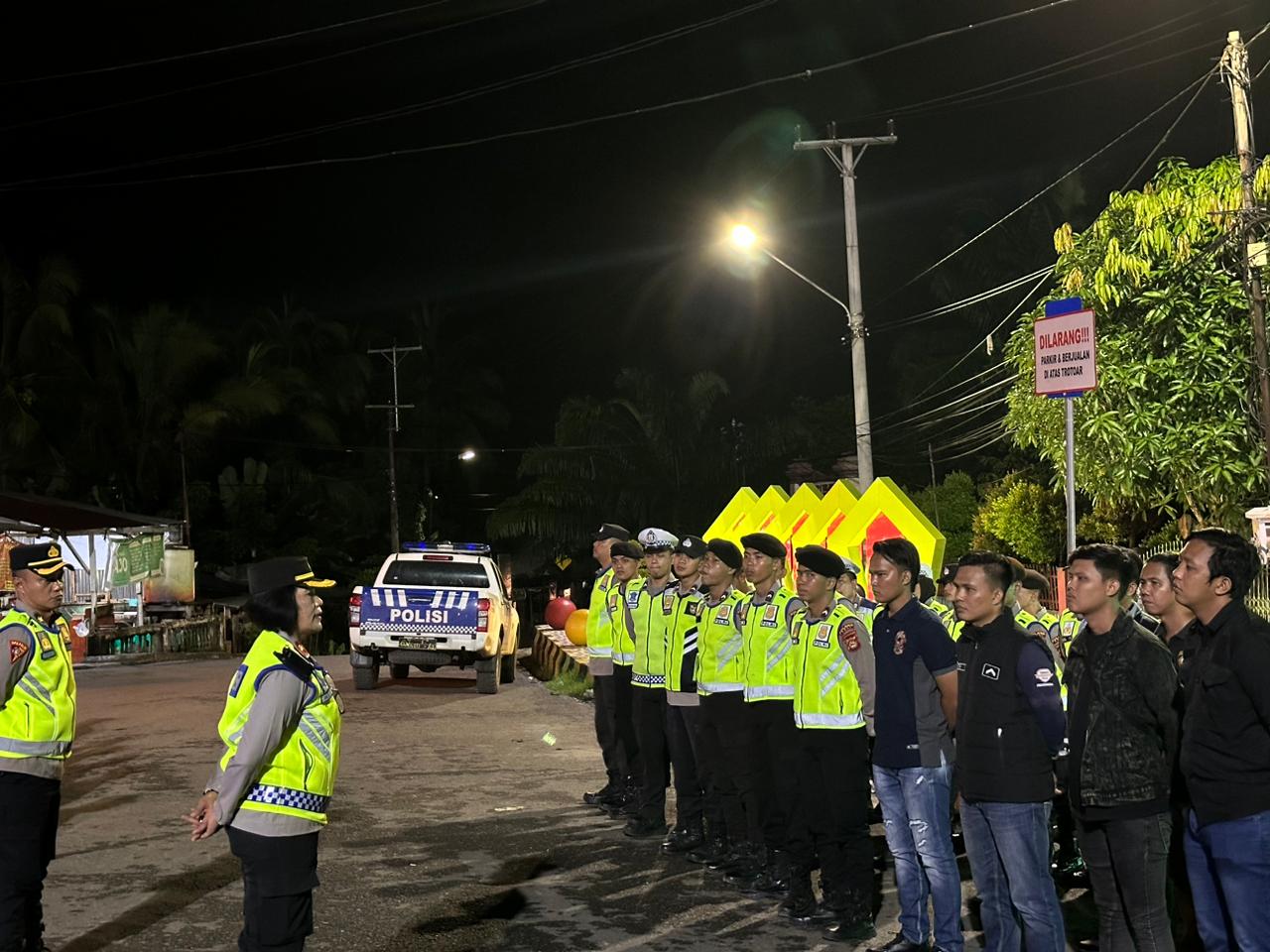 Dipimpin Wakapolres KOMPOL Farida Aprillah, Tim UKL 1 Polres PALI Melaksanakan Razia Terpadu