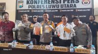 Kapolres Luwu Utara Rilis Pengungkapan Narkotika jenis Sabu dengan 12 Tersangka