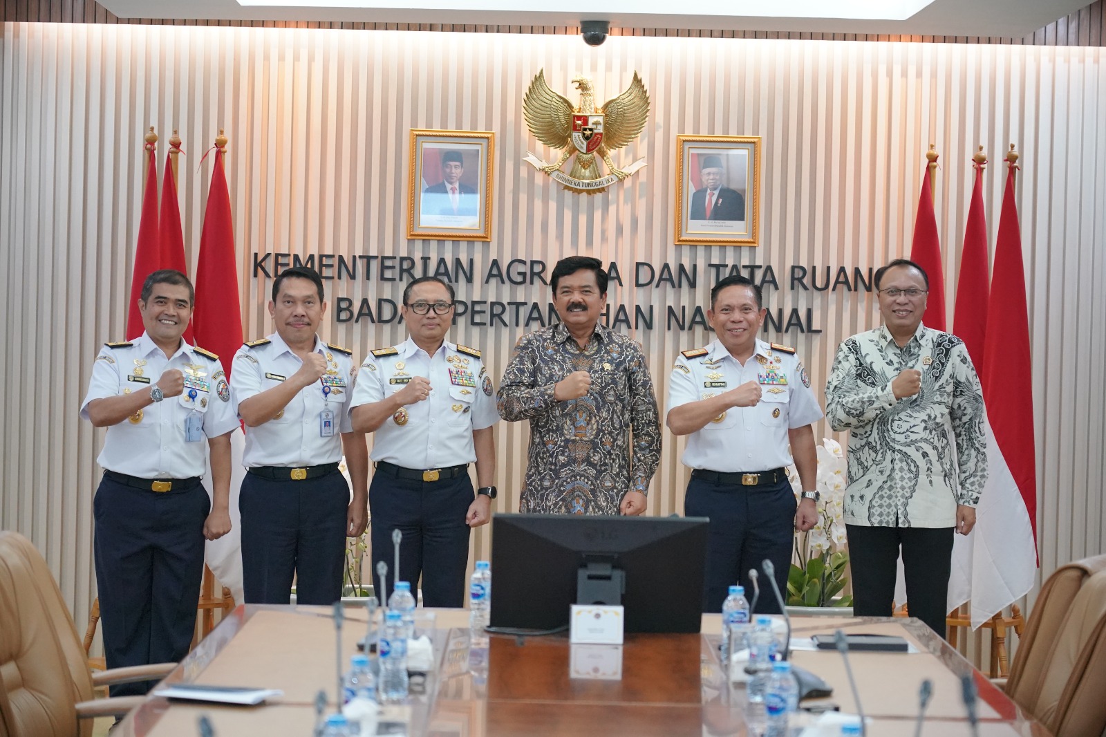 Bahas Lahan di IKN, Kepala Bakamla RI Courtesy Call Menteri ATR/BPN