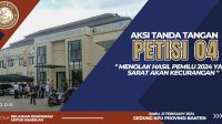 REDUK BANTEN sepakati Aksi Simbolik Penyegelan Kantor KPU RI Di Kantor KPU LEBAK