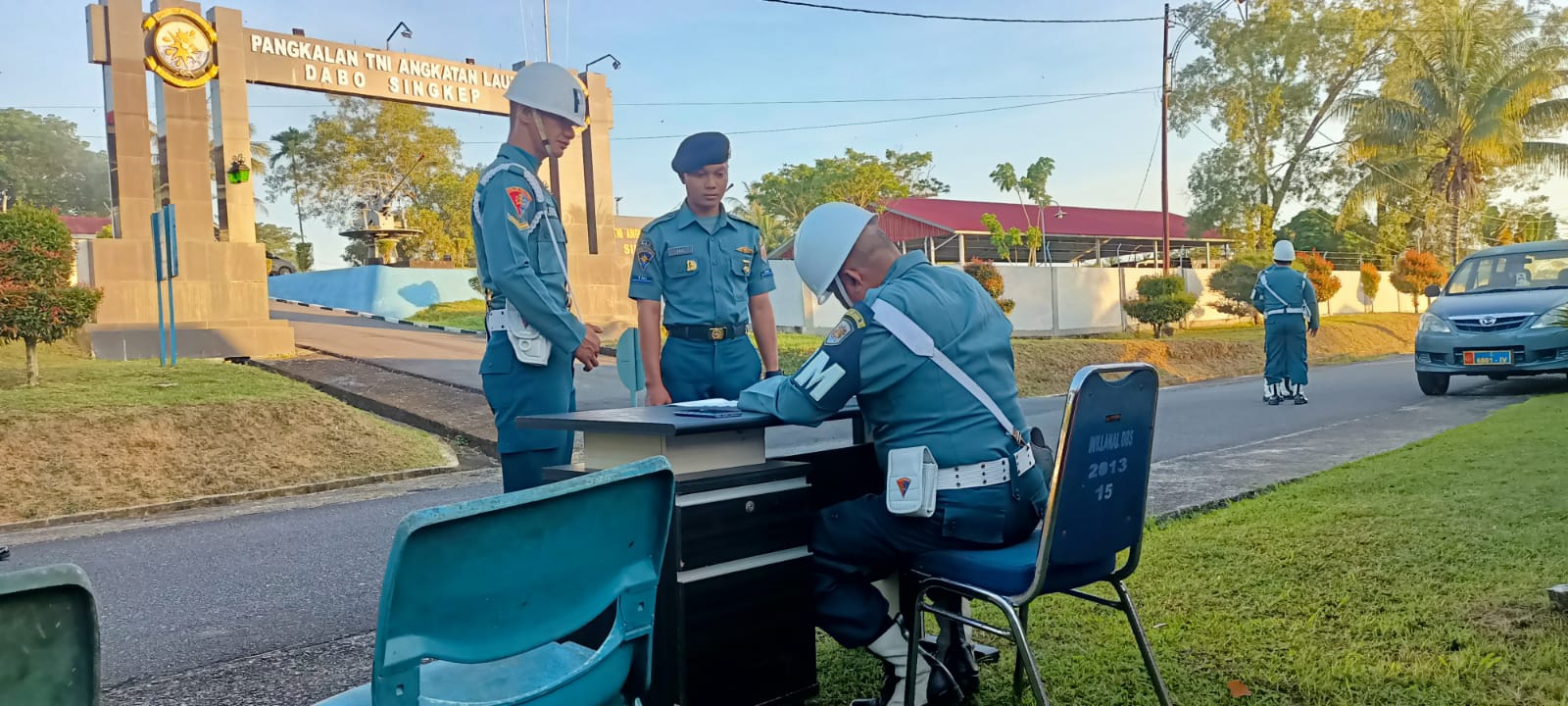 Cegah Pelanggaran Prajurit, Denpomal Lanal Dabo Singkep Laksanakan Gaktib