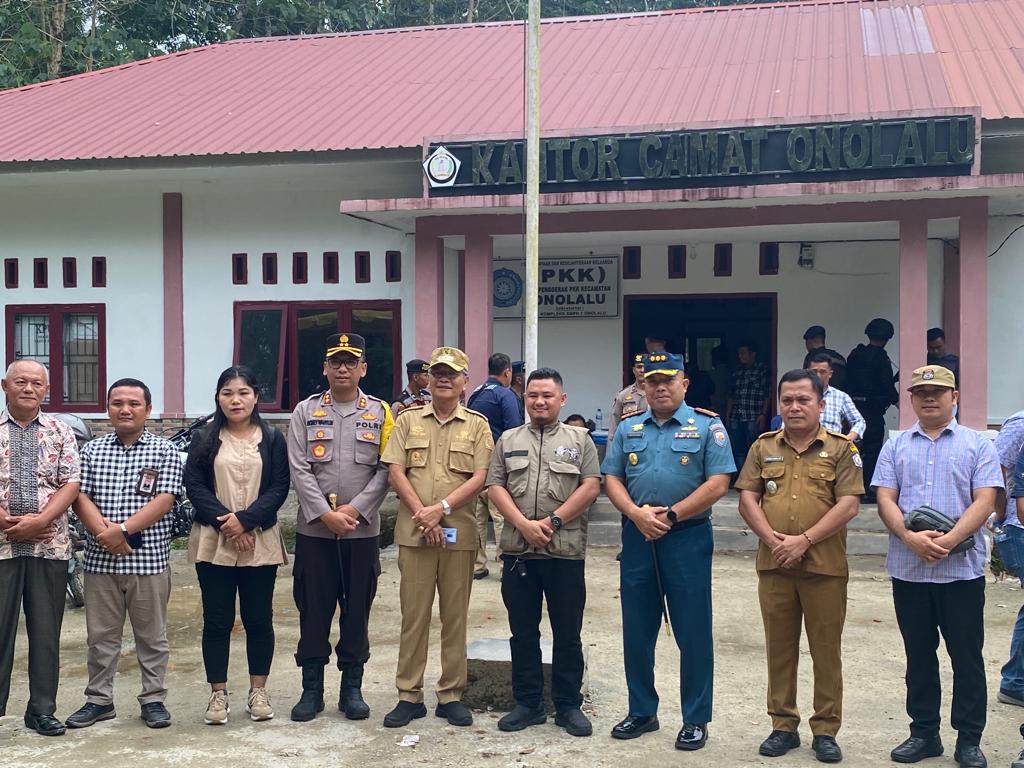 Danlanal Nias Bersama Forkopimda Nias Selatan Pantau Situasi Pasca Pemilu 2024