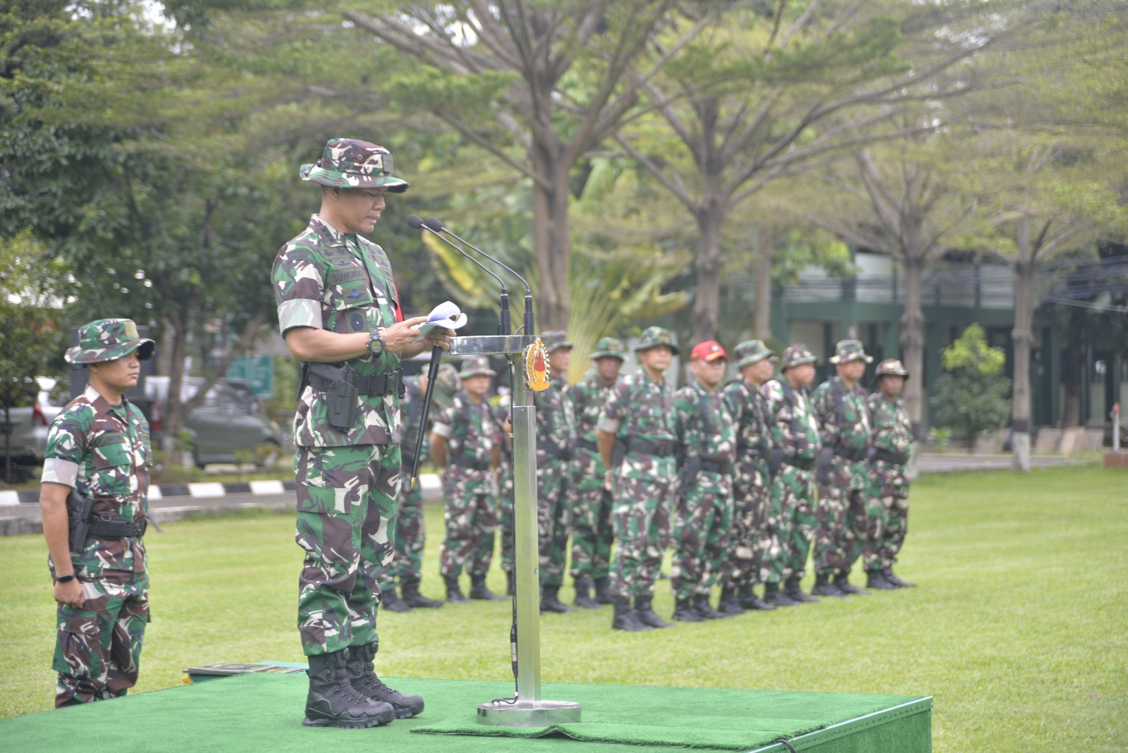 Komandan Rindam Jaya Buka Latihan Berganda Siswa Dikmata TNI AD Gelombang II TA. 2023