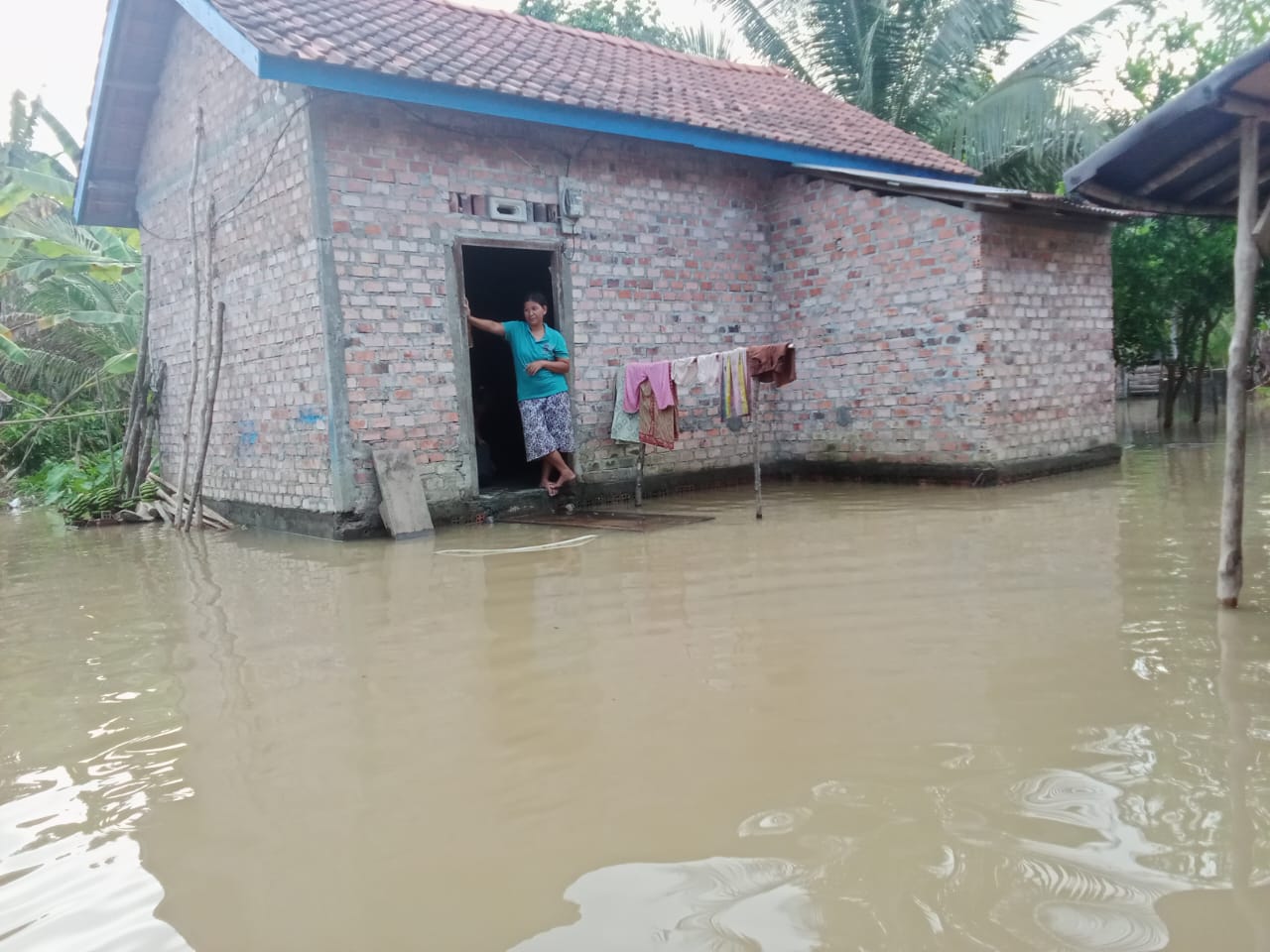 Pemukiman Warga dan Lahan Pertanian Sudah Terendam Banjir