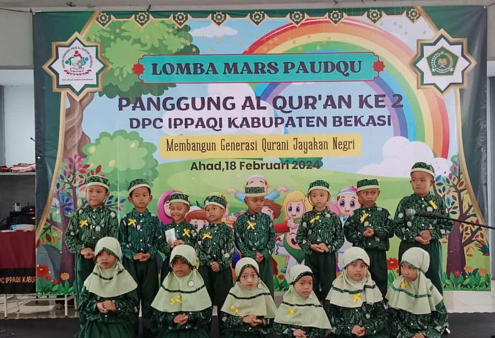 Paud Al-Qur’an Aisyah Karang Bahagia Mengikuti Lomba Panggung Al-Qur’an Yang Ke-2, Yang Di Selenggarakan DPC IPPAQI Kabupaten Bekasi