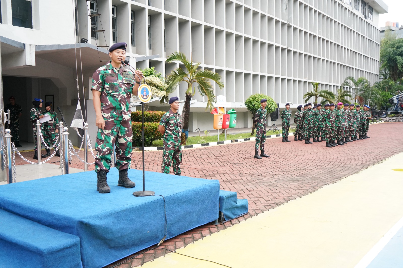 LANTAMAL III JAKARTA LAKSANAKAN APEL GABUNGAN DAN UPACARA BENDERA