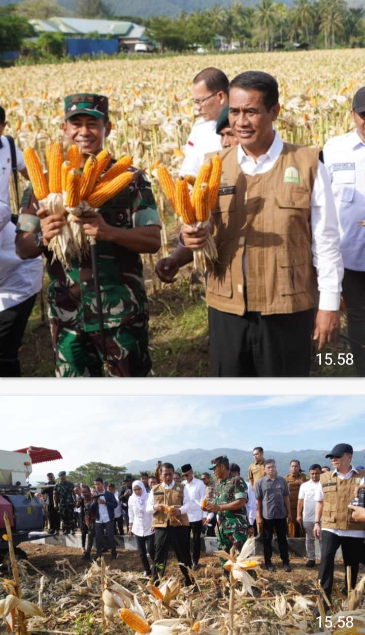 Menteri Pertanian Sebut Pangdam IM adalah Pangdam Terbaik di Bidang Ketahanan Pangan