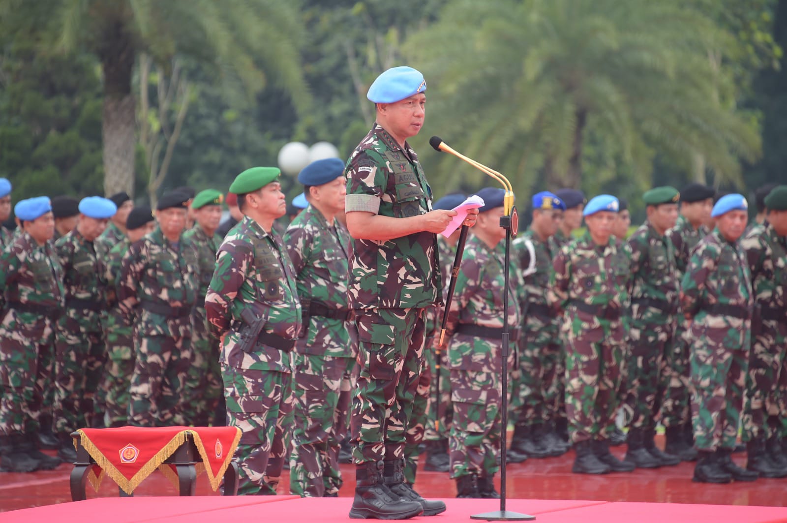 Panglima TNI Sambut Peace Keepers Indonesia Usai Bertugas