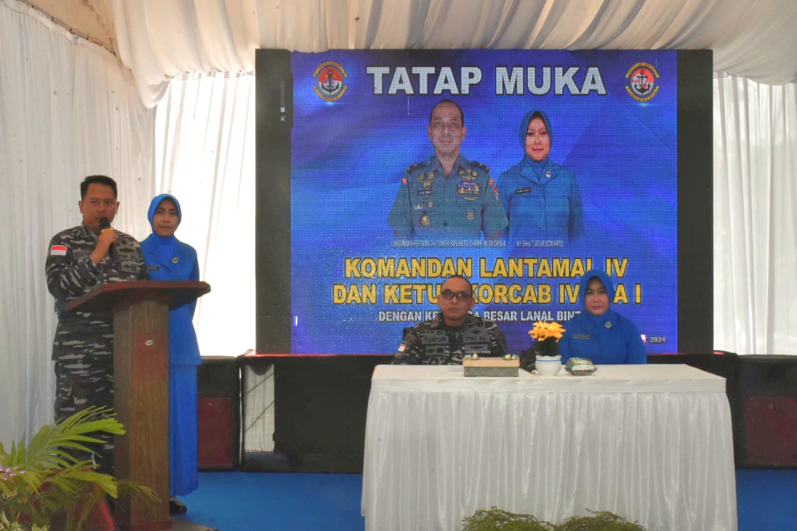 Danlantamal IV Tatap Muka Dengan Prajurit Lanal Bintan