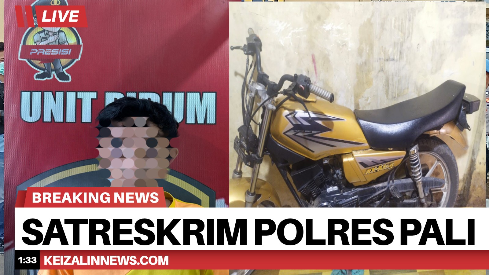 Sempat Buronan 1 Tahun, Terduga Pencuri Motor RX King Ditangkap Satreskrim Polres PALI