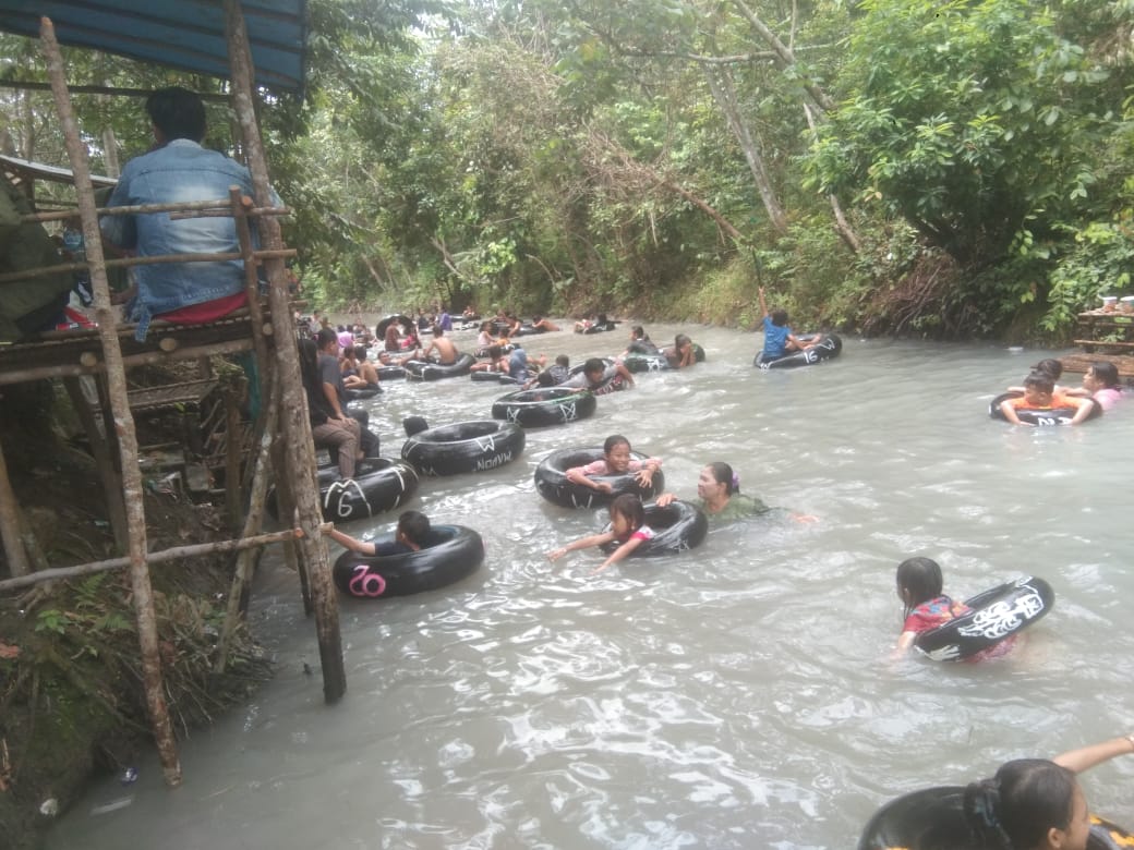 Pastikan Keamanan Pengunjung Polsek Penukal Abab Monitoring Tempat Wisata 