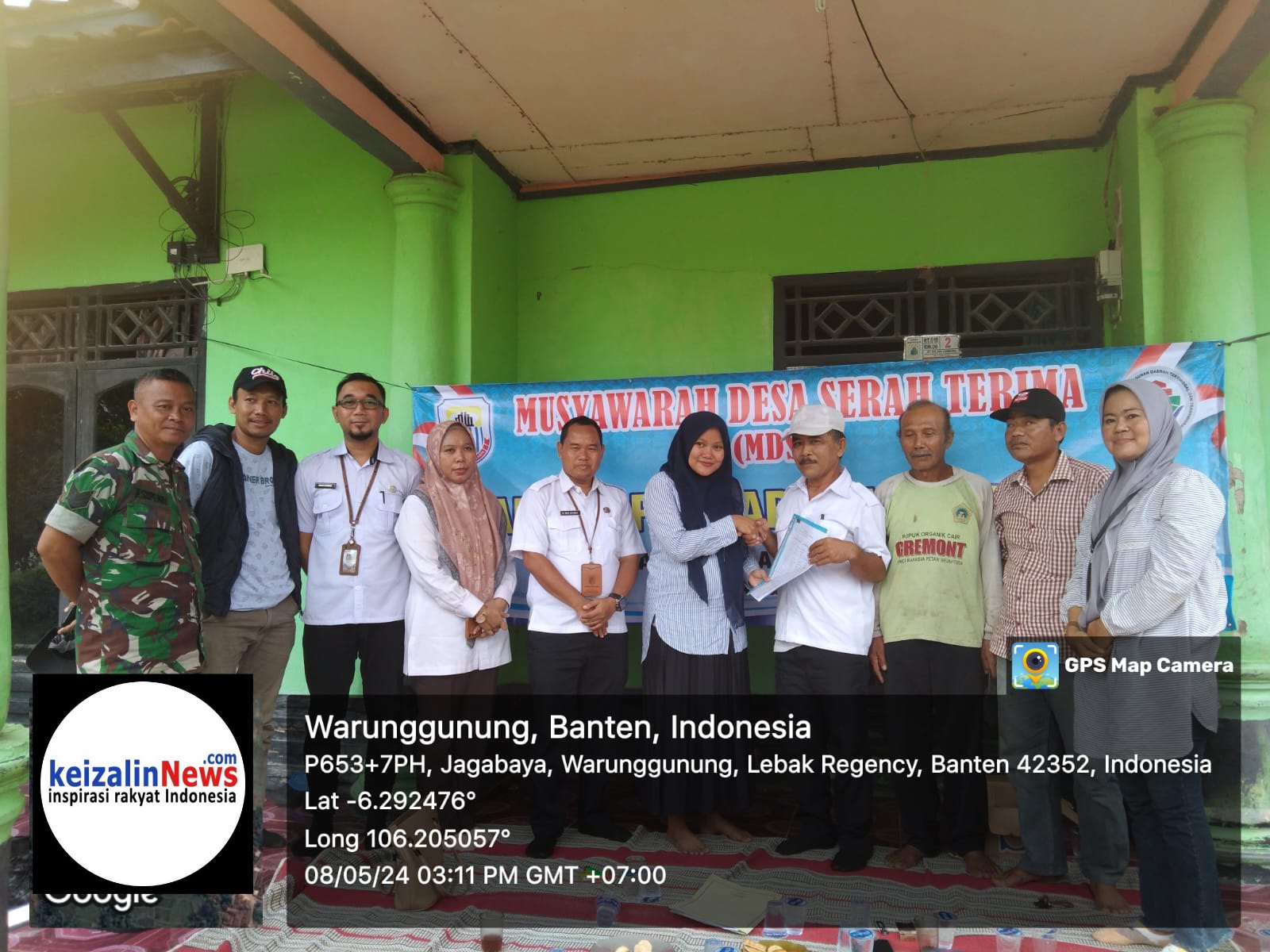 Musyawarah Desa Serah Terima (MDST ) Sarana Prasarana Jalan Pisik Desa di Terima Oleh Masyarakat Setempat