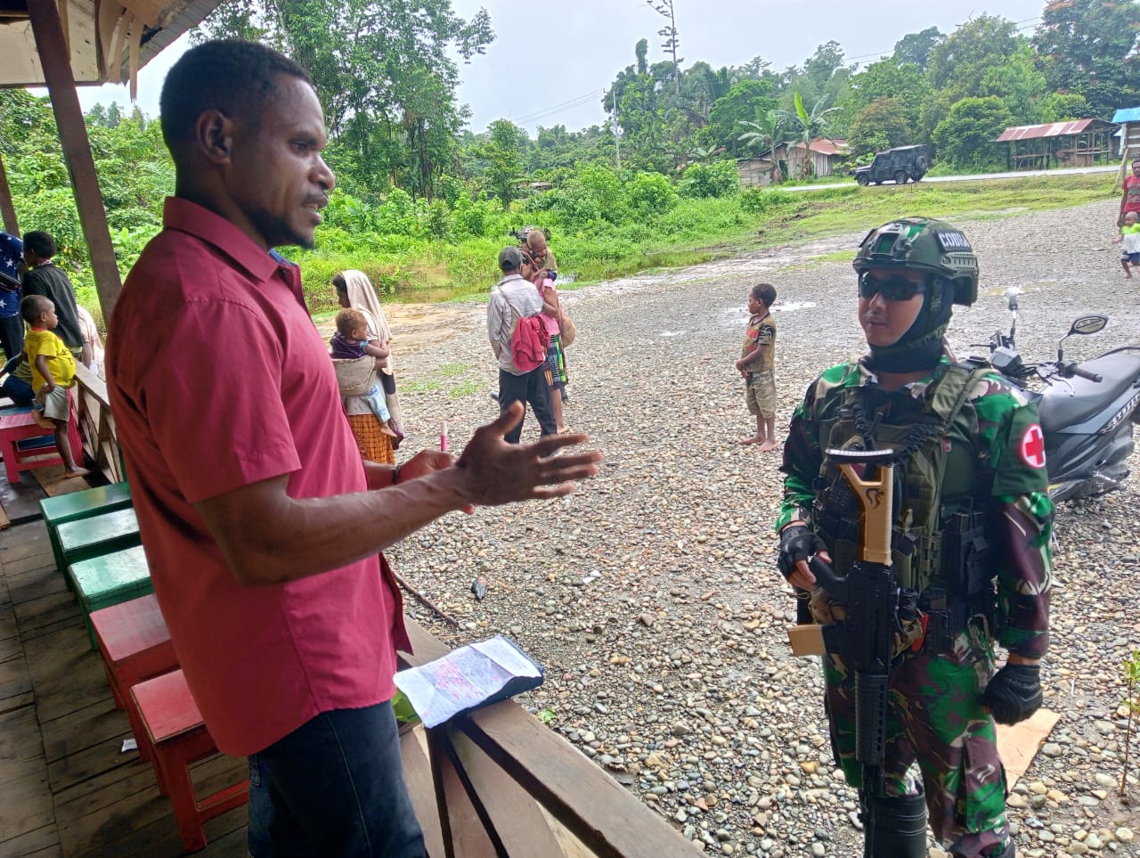 SAPA DAMAI YONIF 6 MARINIR HABEMA TEDUHKAN HATI WARGA KEIKEY