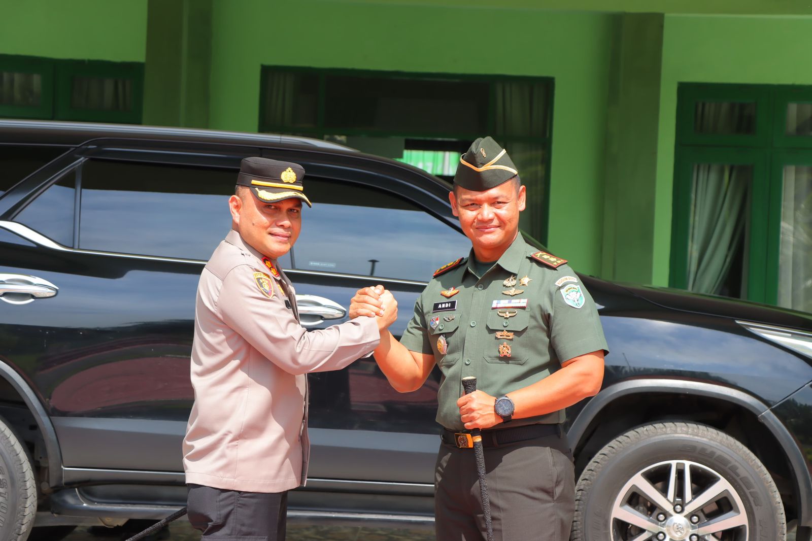 Minggu Pertama Berdinas sebagai Kapolres Aceh Tamiang, AKBP Muliadi Sambangi Dandim