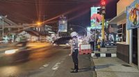 Ciptakan Rasa Aman, Satlantas Polres Kediri Tingkatkan Patroli Blue Light dan Pengaturan Lalu Lintas Malam Hari