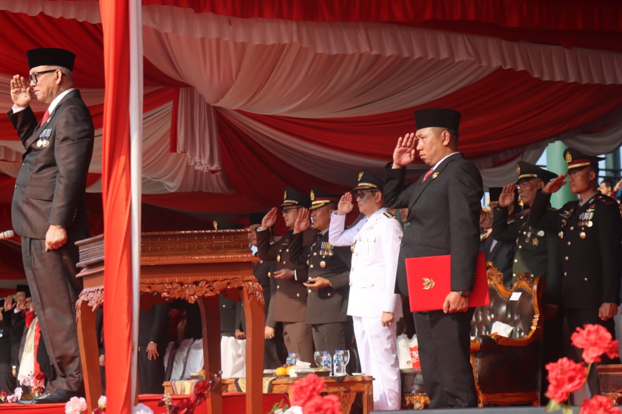 Upacara Peringatan HUT RI ke-79, Kapolres PALII, Bersejarah Saat Bendera Merah Putih Dikibarkan