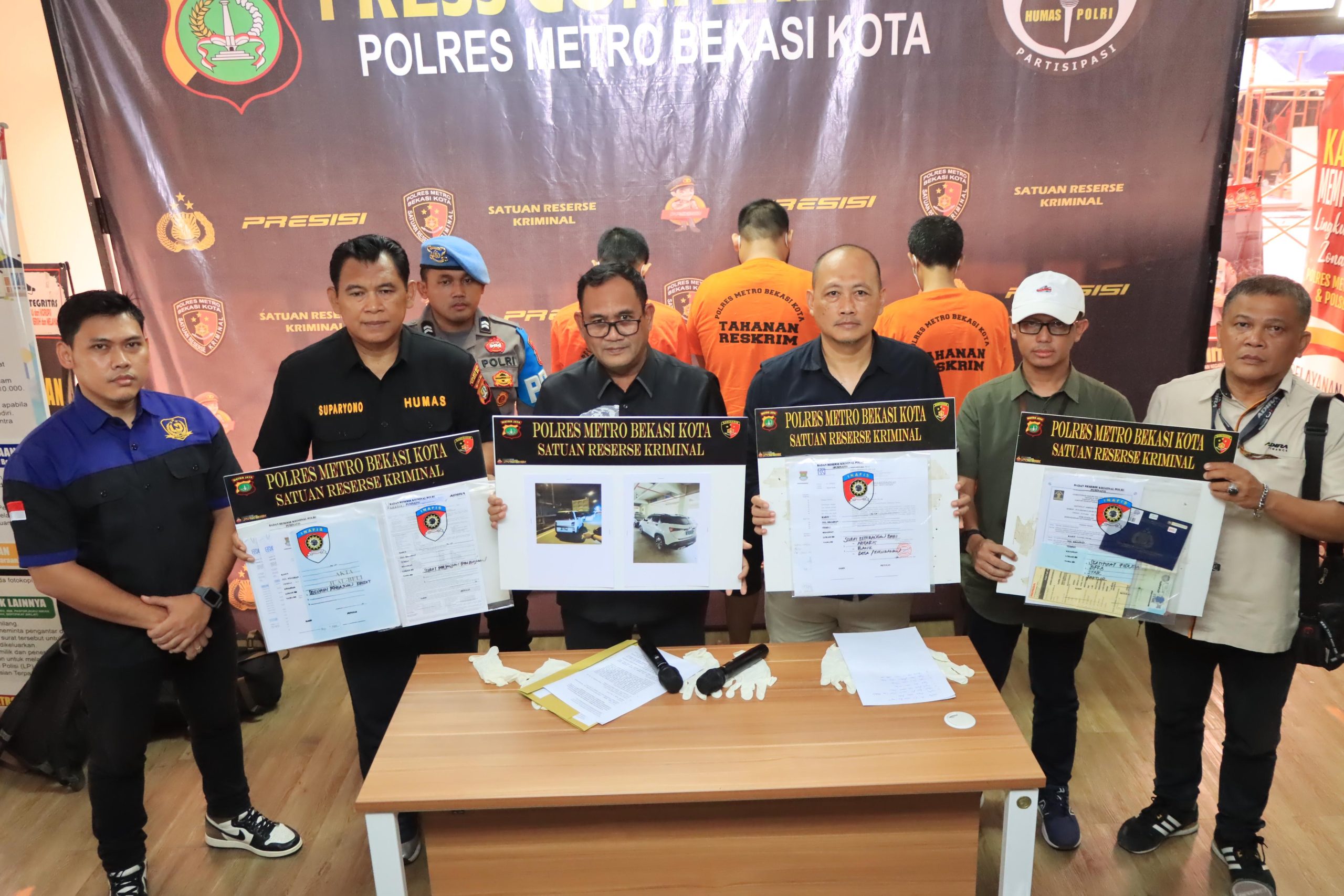 Satreskrim Bekasi Kota Ungkap Kasus Penipuan Kredit Kendaraan di PT Adira, 3 Pelaku Berhasil Diringkus