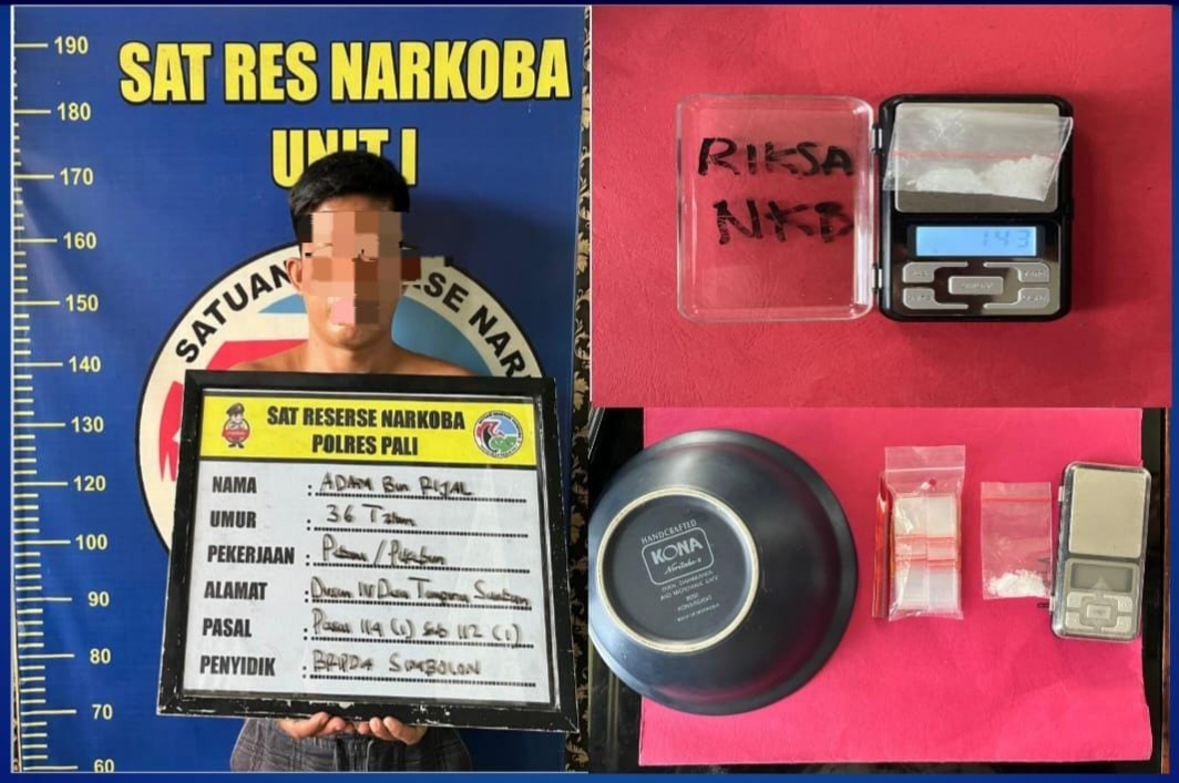 Satresnarkoba Polres PALI Berhasil Ringkus Terduga Penjual Narkoba Jenis Sabu