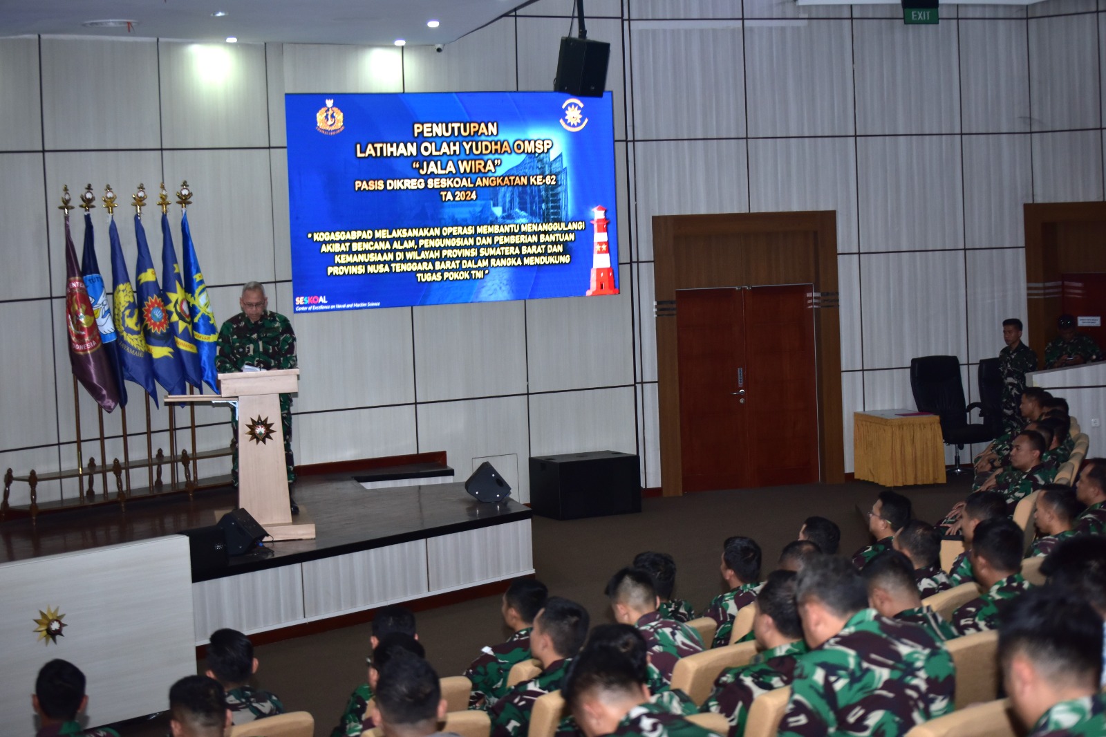 WADAN SESKOAL TUTUP LATIHAN OLAH YUDHA