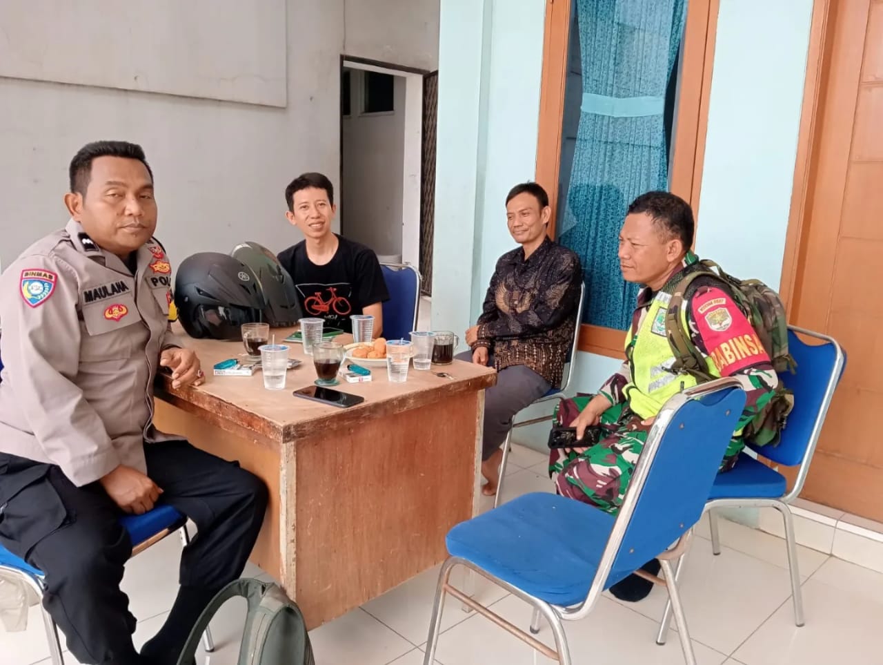 Sinergitas TNI dan Polri di Jatiasih, Bekasi