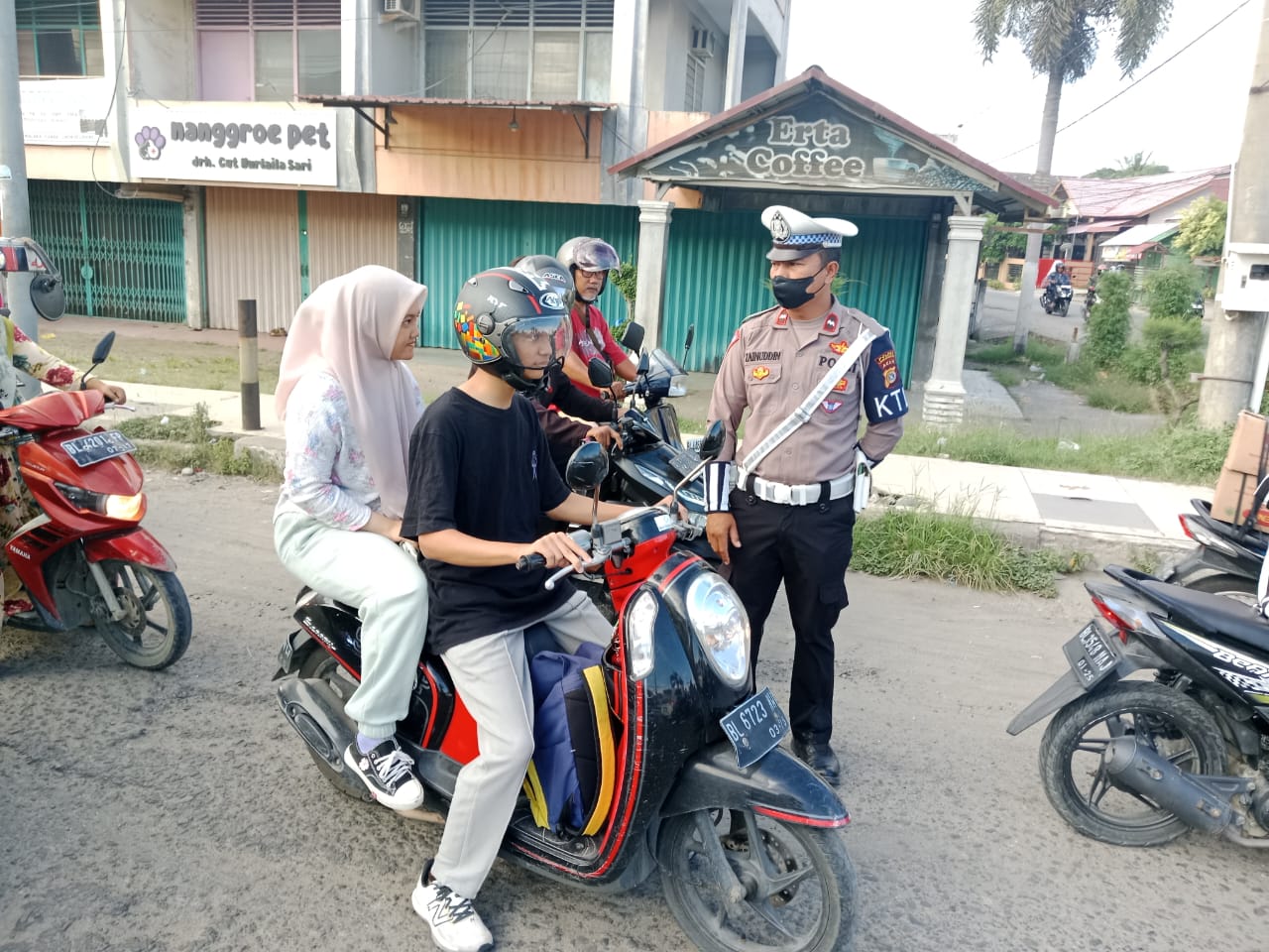 17 Pengendara di Tilang saat Patroli Kawasan Tertib Lalu Lintas (KTL) Wilayah Kota Lhokseumawe