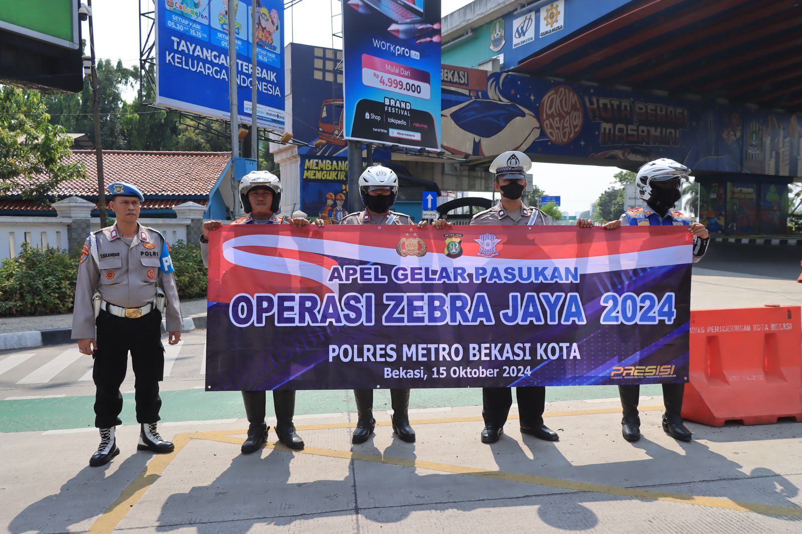 Operasi Zebra Jaya 2024: Polres Metro Bekasi Kota Berikan Peringatan kepada 1.999 Kendaraan