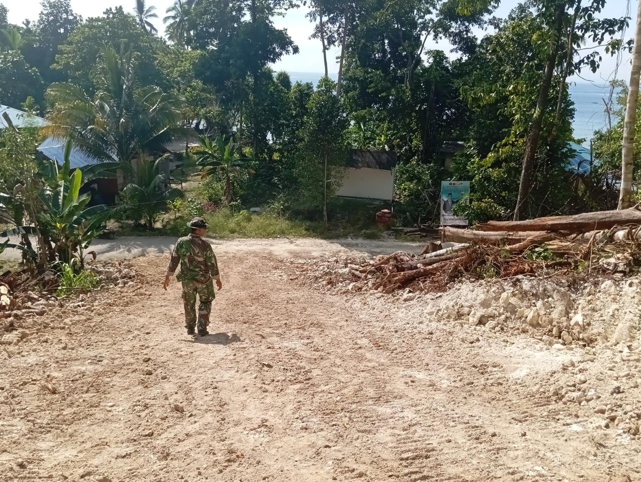 Wujud Nyata Komitmen Satgas TMMD Ke-122, Pembuatan Jalan Capai 100% dan Siap Diresmikan