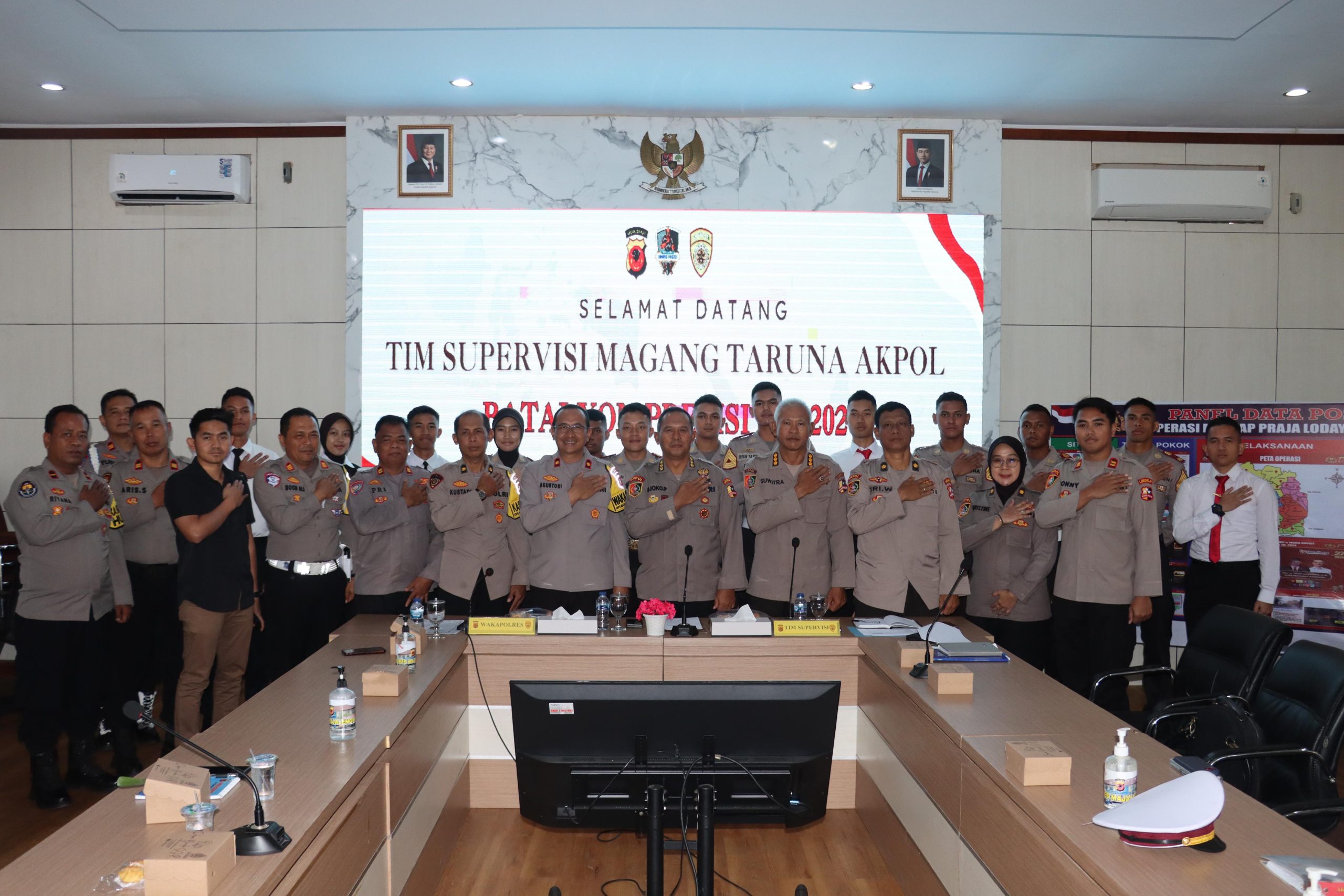 Waka Polres Sambut Tim Supervisi Taruna Taruni Tingkat IV Akpol Yang Magang di Polres Majalengka