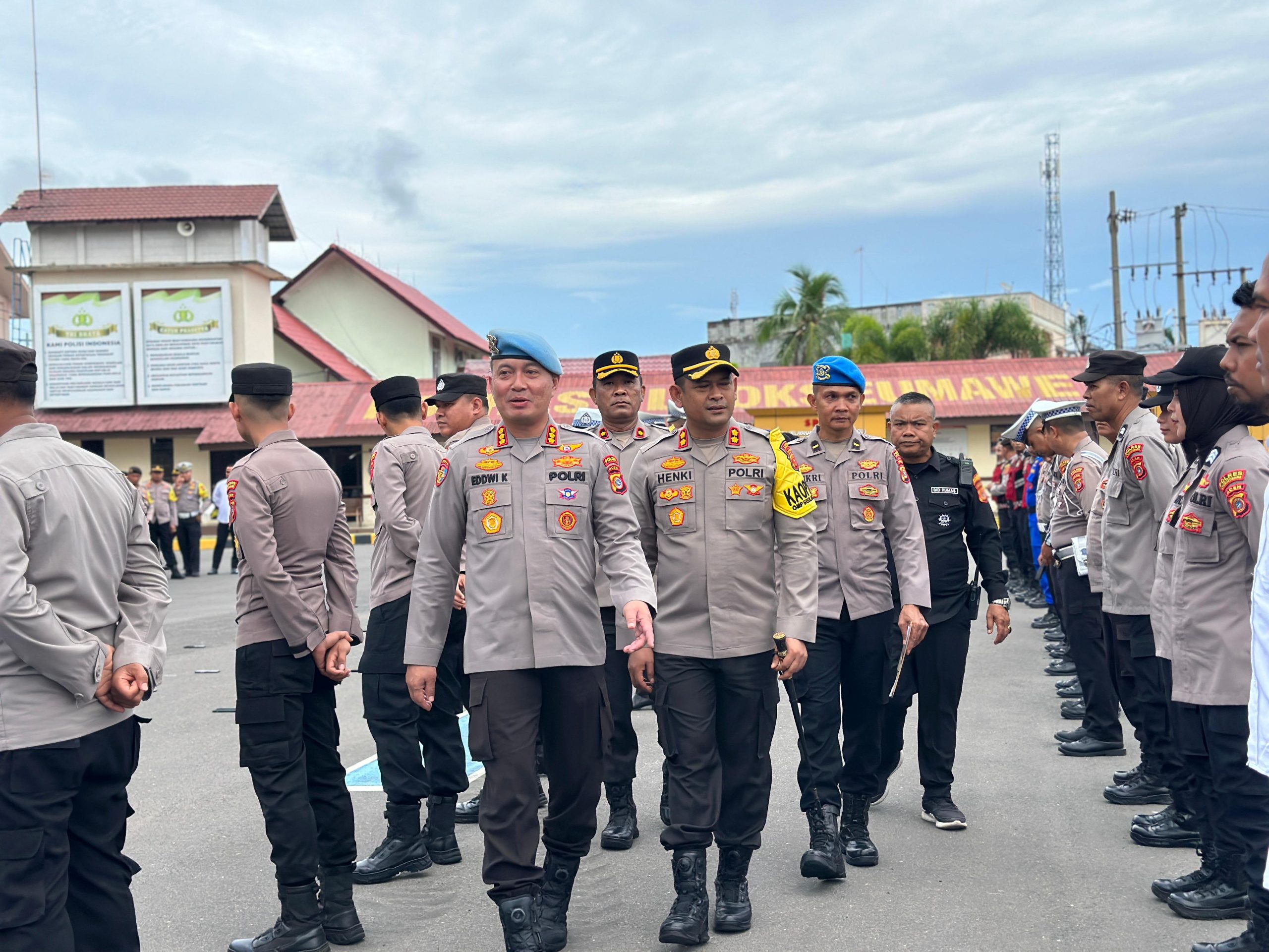 Kabid Propam Polda Aceh Pimpin Penegakan Ketertiban dan Disiplin Personil di Polres Lhokseumawe