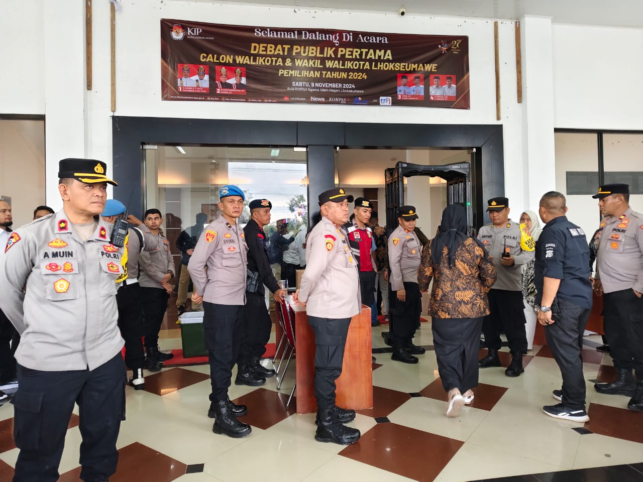 Pengamanan Ketat Polres Lhokseumawe Sukseskan Debat Publik Calon Walikota