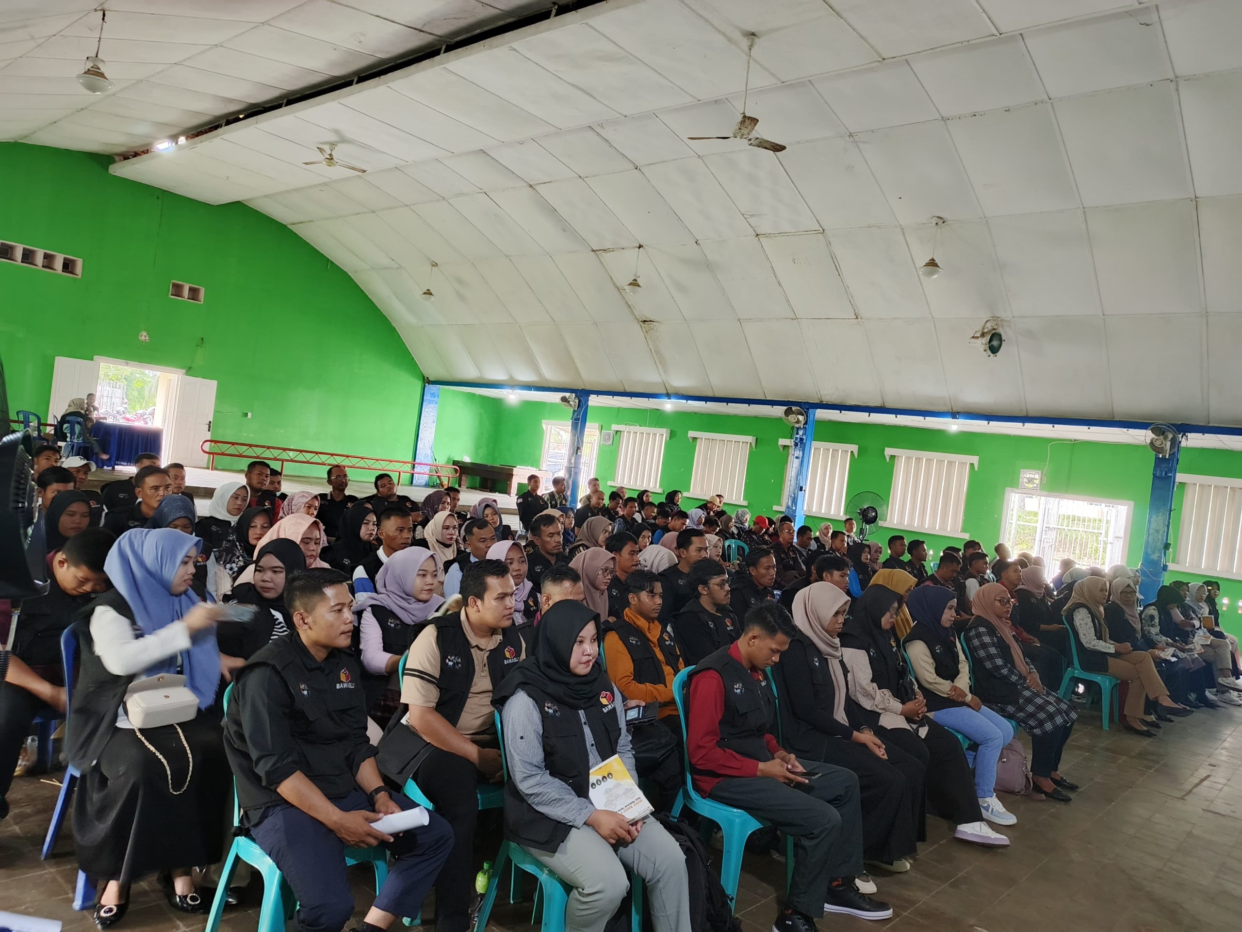 Polsek Talang Ubi Hadiri Rapat Kerja Teknis Pengawasan Tahapan Pemungutan dan Penghitungan Suara 