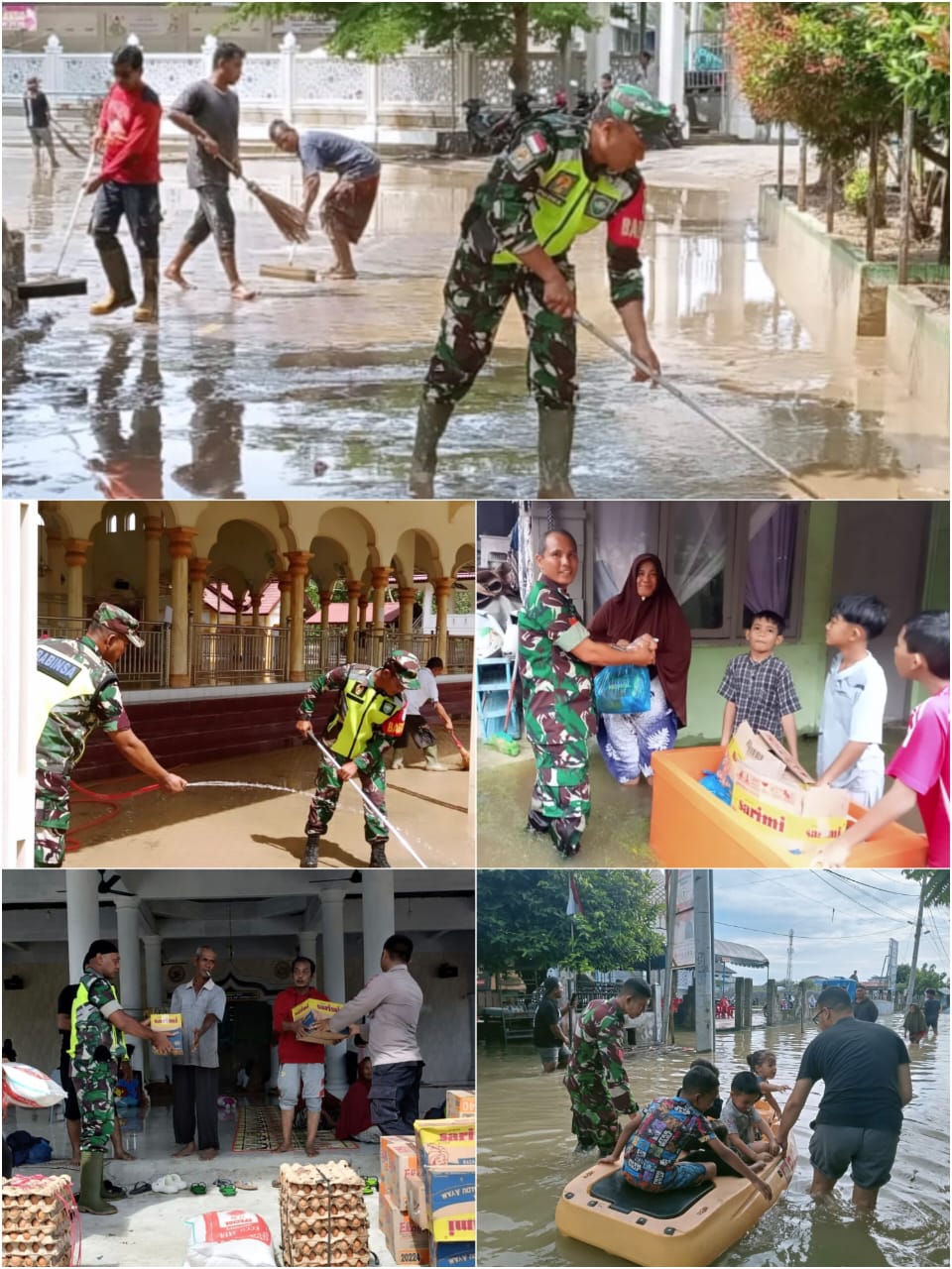 Tanggap Darurat Banjir dan Longsor, Pangdam IM Kerahkan Ratusan Personel ke Pidie dan Pidie Jaya.