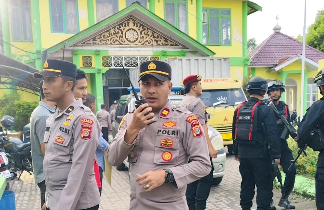 Kapolsek Banda Sakti Pastikan Keamanan Pergeseran Kotak Suara ke Gudang KIP