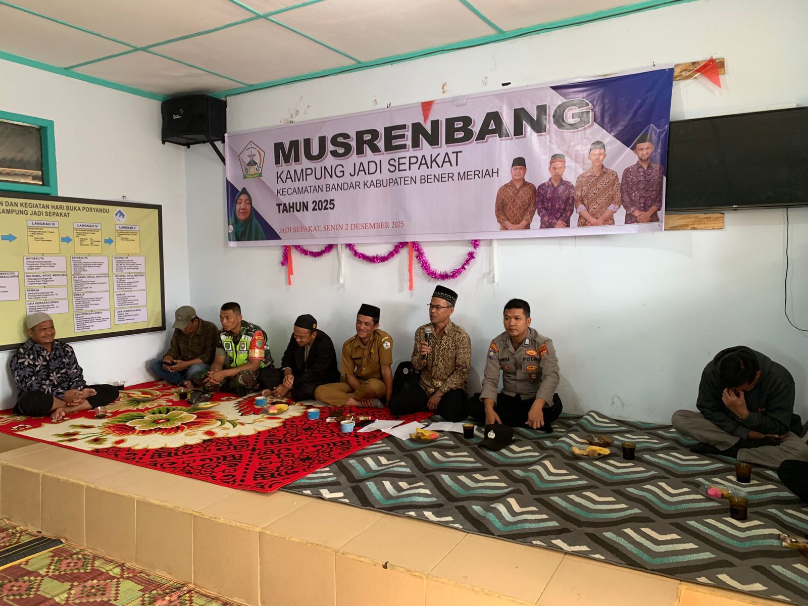 Babinsa Koramil 01/Bandar Hadiri Musrenbang Des