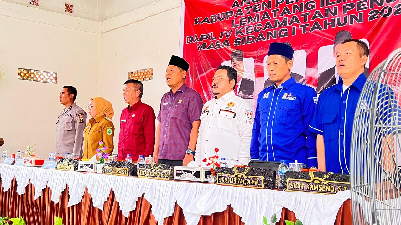 Jajaran Polres PALI Hadiri Reses Tahap II Masa Sidang I Tahun 2024, Dapil 4 PALI