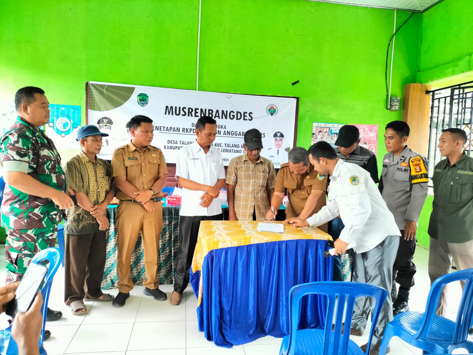 Polsek Talang Ubi Hadiri Musrenbang Desa Talang Bulang