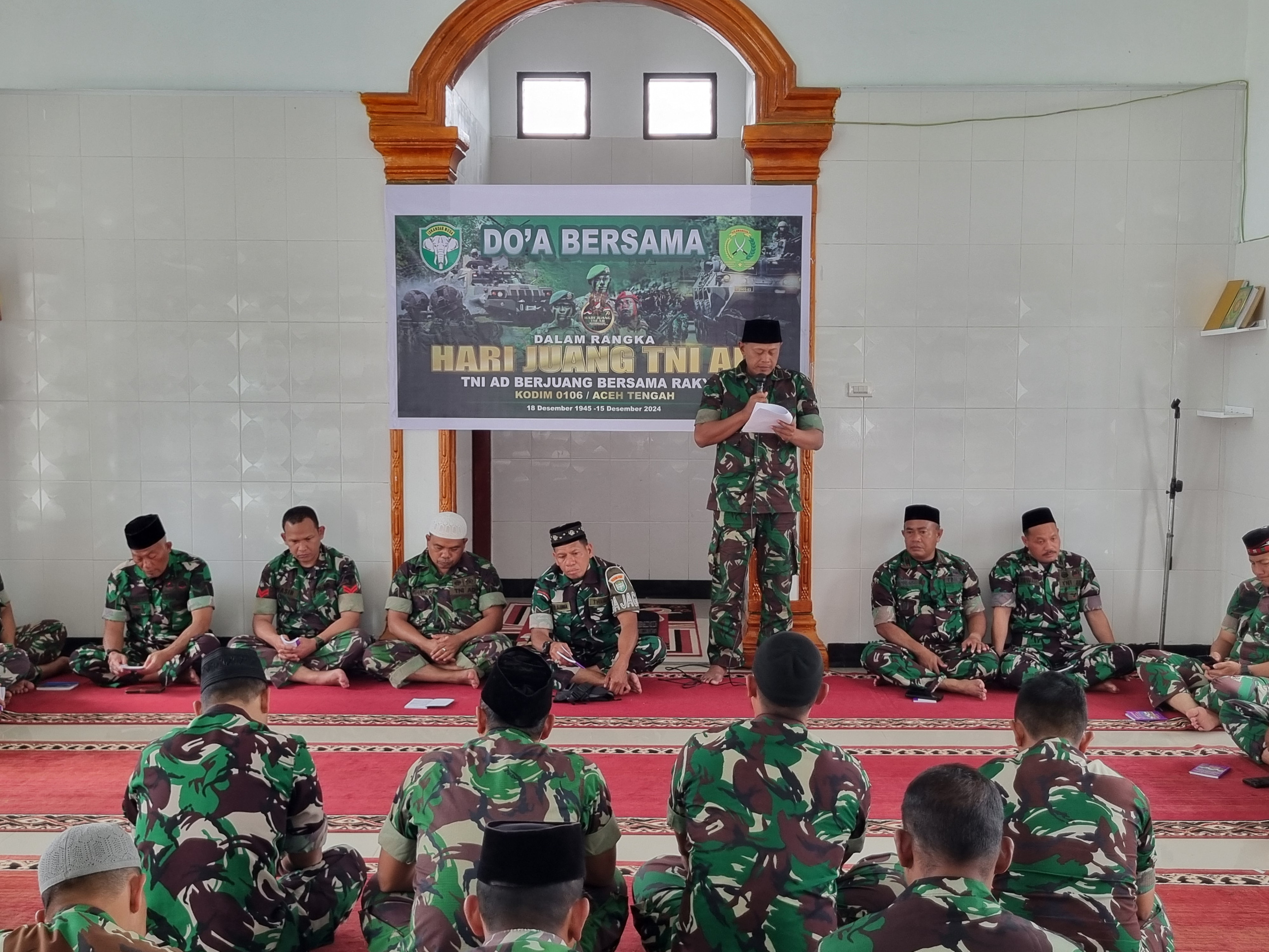 Kodim 0106/Aceh Tengah Gelar Doa Bersama Dalam Rangka Hari Juang TNI AD